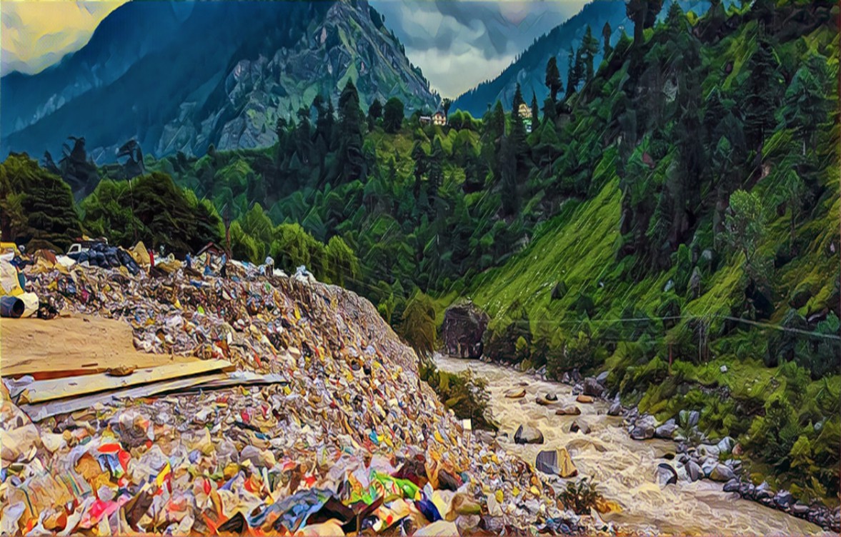 Garbage in Manali